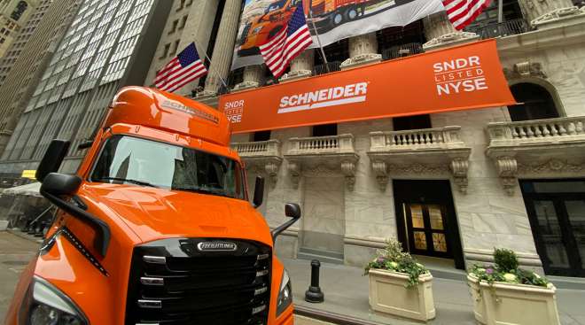 Schneider at the New York Stock Exchange