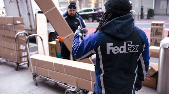 FedEx workers
